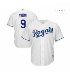 Mens Kansas City Royals 9 Lucas Duda Replica White Home Cool Base Baseball Jersey Mens Kansas City Royals 9 Lucas Duda Replica White Home Cool Base Baseball Jersey