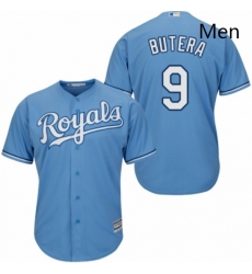 Mens Majestic Kansas City Royals 9 Drew Butera Replica Light Blue Alternate 1 Cool Base MLB Jersey Mens Majestic Kansas City Royals 9 Drew Butera Replica Light Blue Alternate 1 Cool Base MLB Jersey