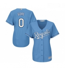 Womens Kansas City Royals 0 Terrance Gore Authentic Light Blue Alternate 1 Cool Base Baseball Jersey Womens Kansas City Royals 0 Terrance Gore Authentic Light Blue Alternate 1 Cool Base Baseball Jersey