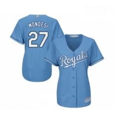 Womens Kansas City Royals 27 Adalberto Mondesi Replica Light Blue Alternate 1 Cool Base Baseball Jersey Womens Kansas City Royals 27 Adalberto Mondesi Replica Light Blue Alternate 1 Cool Base Baseball Jersey