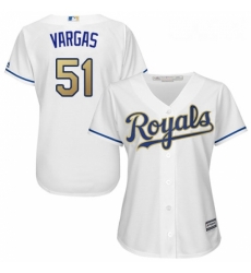 Womens Majestic Kansas City Royals 51 Jason Vargas Authentic White Home Cool Base MLB Jersey Womens Majestic Kansas City Royals 51 Jason Vargas Authentic White Home Cool Base MLB Jersey