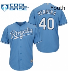 Youth Majestic Kansas City Royals 40 Kelvin Herrera Replica Light Blue Alternate 1 Cool Base MLB Jersey Youth Majestic Kansas City Royals 40 Kelvin Herrera Replica Light Blue Alternate 1 Cool Base MLB Jersey