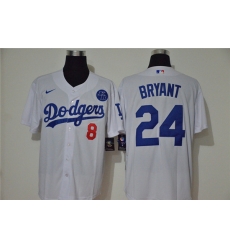 Dodgers 24 Kobe Bryant White 2020 Nike KB Cool Base Jersey Dodgers 24 Kobe Bryant White 2020 Nike KB Cool Base Jersey
