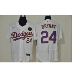 Dodgers 24 Kobe Bryant White 2020 Nike KB Flexbase Jersey Dodgers 24 Kobe Bryant White 2020 Nike KB Flexbase Jersey
