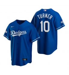 Men Los Angeles Dodgers 10 Justin Turner Royal 2020 World Series Champions Replica Jersey Men Los Angeles Dodgers 10 Justin Turner Royal 2020 World Series Champions Replica Jersey
