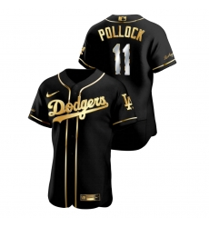 Men Los Angeles Dodgers 11 A J Pollock Black Gold 2020 Nike Flexbase Jersey Men Los Angeles Dodgers 11 A J Pollock Black Gold 2020 Nike Flexbase Jersey