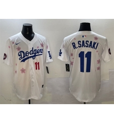 Men Los Angeles Dodgers 11 Roki Sasaki White 2025 Tokyo Series Limited Stitched Baseball Jersey Men Los Angeles Dodgers 11 Roki Sasaki White 2025 Tokyo Series Limited Stitched Baseball Jersey