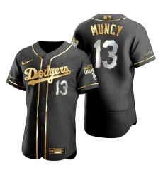 Men Los Angeles Dodgers 13 Max Muncy Black 2020 World Series Champions Gold Edition Jersey Men Los Angeles Dodgers 13 Max Muncy Black 2020 World Series Champions Gold Edition Jersey