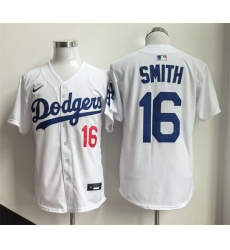 Men Los Angeles Dodgers 16 Will Smith White Home Limited Stitched Baseball Jersey Men Los Angeles Dodgers 16 Will Smith White Home Limited Stitched Baseball Jersey