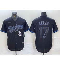 Men Los Angeles Dodgers 17 Shohei Ohtani Black Cool Base Stitched Baseball Jersey 8 Men Los Angeles Dodgers 17 Shohei Ohtani Black Cool Base Stitched Baseball Jersey 8