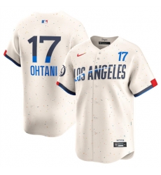 Men Los Angeles Dodgers 17 Shohei Ohtani Cream 2024 City Connect Limited Stitched Baseball Jersey Men Los Angeles Dodgers 17 Shohei Ohtani Cream 2024 City Connect Limited Stitched Baseball Jersey