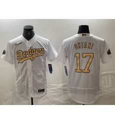 Men Los Angeles Dodgers 17 Shohei Ohtani White 2022 All Star Stitched Flex Base Nike Jersey Men Los Angeles Dodgers 17 Shohei Ohtani White 2022 All Star Stitched Flex Base Nike Jersey