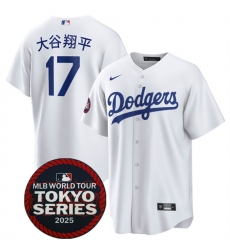 Men Los Angeles Dodgers 17 Shohei Ohtani White 2025 World Tour Tokyo Series Home Stitched Baseball Jersey Men Los Angeles Dodgers 17 Shohei Ohtani White 2025 World Tour Tokyo Series Home Stitched Baseball Jersey
