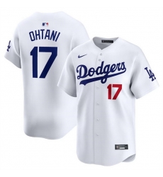 Men Los Angeles Dodgers 17 Shohei Ohtani White Cool Base Stitched Jersey Men Los Angeles Dodgers 17 Shohei Ohtani White Cool Base Stitched Jersey