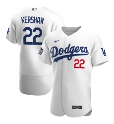 Men Los Angeles Dodgers 22 Clayton Kershaw Men Nike White Home 2020 World Series Bound Flex Base Player MLB Jersey Men Los Angeles Dodgers 22 Clayton Kershaw Men Nike White Home 2020 World Series Bound Flex Base Player MLB Jersey