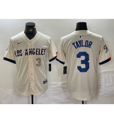 Men Los Angeles Dodgers 3 Chris Taylor Cream Stitched Baseball Jersey 5 Men Los Angeles Dodgers 3 Chris Taylor Cream Stitched Baseball Jersey 5