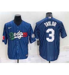 Men Los Angeles Dodgers 3 Chris Taylor Navy Mexico World Series Cool Base Stitched Baseball Jersey Men Los Angeles Dodgers 3 Chris Taylor Navy Mexico World Series Cool Base Stitched Baseball Jersey