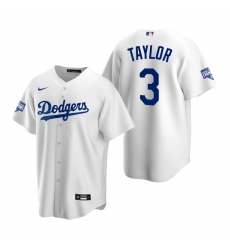 Men Los Angeles Dodgers 3 Chris Taylor White 2020 World Series Champions Replica Jersey Men Los Angeles Dodgers 3 Chris Taylor White 2020 World Series Champions Replica Jersey