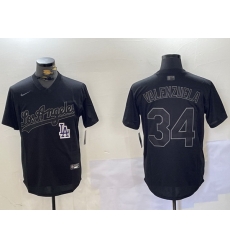 Men Los Angeles Dodgers 34 Black Cool Base Stitched Baseball Jersey 2 Men Los Angeles Dodgers 34 Black Cool Base Stitched Baseball Jersey 2