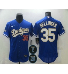 Men Los Angeles Dodgers 35 Cody Bellinger Blue Gold 2 20 Patch Stitched MLB Flex Base Nike Jersey Men Los Angeles Dodgers 35 Cody Bellinger Blue Gold 2 20 Patch Stitched MLB Flex Base Nike Jersey