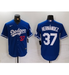 Men Los Angeles Dodgers 37 Teoscar Hernandez Blue Cool Base Stitched Baseball Jersey 2 Men Los Angeles Dodgers 37 Teoscar Hernandez Blue Cool Base Stitched Baseball Jersey 2