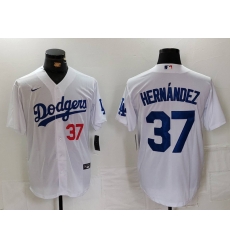Men Los Angeles Dodgers 37 Teoscar Hernandez White Cool Base Stitched Baseball Jersey 3 Men Los Angeles Dodgers 37 Teoscar Hernandez White Cool Base Stitched Baseball Jersey 3