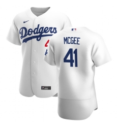 Men Los Angeles Dodgers 41 Jake McGee Men Nike White Home 2020 Flex Base Player MLB Jersey Men Los Angeles Dodgers 41 Jake McGee Men Nike White Home 2020 Flex Base Player MLB Jersey