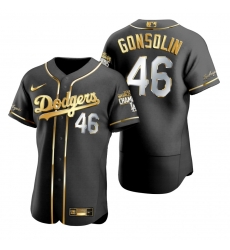 Men Los Angeles Dodgers 46 Tony Gonsolin Black 2020 World Series Champions Gold Edition Jersey Men Los Angeles Dodgers 46 Tony Gonsolin Black 2020 World Series Champions Gold Edition Jersey
