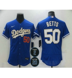Men Los Angeles Dodgers 50 Mookie Betts Blue Gold 2 20 Patch Stitched MLB Flex Base Nike Jersey Men Los Angeles Dodgers 50 Mookie Betts Blue Gold 2 20 Patch Stitched MLB Flex Base Nike Jersey