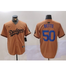 Men Los Angeles Dodgers 50 Mookie Betts Brown Cool Base Stitched Baseball Jersey 1 Men Los Angeles Dodgers 50 Mookie Betts Brown Cool Base Stitched Baseball Jersey 1