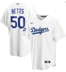 Men Los Angeles Dodgers 50 Mookie Betts White Nike 2020 World Series Champions Cool Base Jersey Men Los Angeles Dodgers 50 Mookie Betts White Nike 2020 World Series Champions Cool Base Jersey
