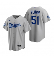 Men Los Angeles Dodgers 51 Dylan Floro Gray 2020 World Series Champions Jersey Men Los Angeles Dodgers 51 Dylan Floro Gray 2020 World Series Champions Jersey