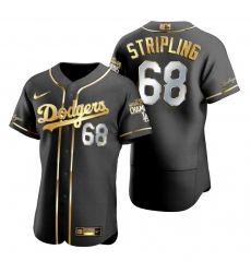 Men Los Angeles Dodgers 68 Ross Stripling Black 2020 World Series Champions Gold Edition Jersey Men Los Angeles Dodgers 68 Ross Stripling Black 2020 World Series Champions Gold Edition Jersey