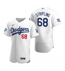 Men Los Angeles Dodgers 68 Ross Stripling White 2020 World Series Champions Flex Base Jersey Men Los Angeles Dodgers 68 Ross Stripling White 2020 World Series Champions Flex Base Jersey