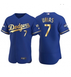 Men Los Angeles Dodgers 7 Julio Urias Men Nike Authentic 2021 Gold Program World Series Champions MLB Jersey Royal Men Los Angeles Dodgers 7 Julio Urias Men Nike Authentic 2021 Gold Program World Series Champions MLB Jersey Royal