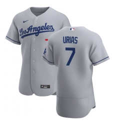 Men Los Angeles Dodgers 7 Julio Urias Men Nike Gray Road 2020 Flex Base Team MLB Jersey Men Los Angeles Dodgers 7 Julio Urias Men Nike Gray Road 2020 Flex Base Team MLB Jersey