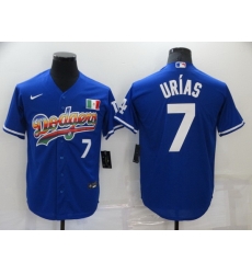 Men Los Angeles Dodgers 7 Julio Urias Royal Stitched Baseball jersey Men Los Angeles Dodgers 7 Julio Urias Royal Stitched Baseball jersey