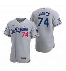 Men Los Angeles Dodgers 74 Kenley Jansen Gray 2020 World Series Champions Road Flex Base Jersey Men Los Angeles Dodgers 74 Kenley Jansen Gray 2020 World Series Champions Road Flex Base Jersey