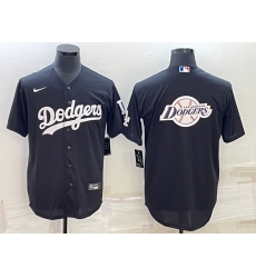 Men Los Angeles Dodgers Black Team Big Logo Cool Base Stitched Baseball Jersey Men Los Angeles Dodgers Black Team Big Logo Cool Base Stitched Baseball Jersey