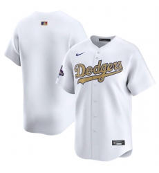 Men Los Angeles Dodgers Blank White 2025 Gold Collection Limited Stitched Baseball Jersey Men Los Angeles Dodgers Blank White 2025 Gold Collection Limited Stitched Baseball Jersey