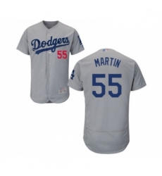 Mens Los Angeles Dodgers 55 Russell Martin Gray Alternate Flex Base Authentic Collection Baseball Jersey Mens Los Angeles Dodgers 55 Russell Martin Gray Alternate Flex Base Authentic Collection Baseball Jersey