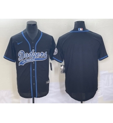 Men's Los Angeles Dodgers Black Blank With Patch Cool Base Stitched Baseball Jersey Men's Los Angeles Dodgers Black Blank With Patch Cool Base Stitched Baseball Jersey