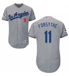 Mens Majestic Los Angeles Dodgers 11 Logan Forsythe Authentic Grey Road 2017 World Series Bound Flex Base Jersey Mens Majestic Los Angeles Dodgers 11 Logan Forsythe Authentic Grey Road 2017 World Series Bound Flex Base Jersey