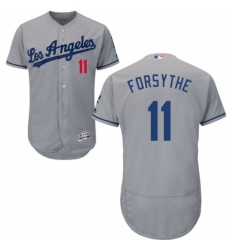 Mens Majestic Los Angeles Dodgers 11 Logan Forsythe Grey Flexbase Authentic Collection MLB Jersey Mens Majestic Los Angeles Dodgers 11 Logan Forsythe Grey Flexbase Authentic Collection MLB Jersey