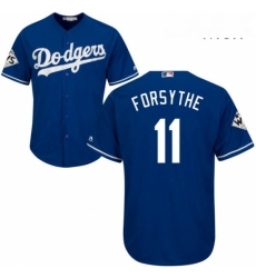Mens Majestic Los Angeles Dodgers 11 Logan Forsythe Replica Royal Blue Alternate 2017 World Series Bound Cool Base MLB Jersey Mens Majestic Los Angeles Dodgers 11 Logan Forsythe Replica Royal Blue Alternate 2017 World Series Bound Cool Base MLB Jersey