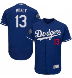 Mens Majestic Los Angeles Dodgers 13 Max Muncy Royal Blue Alternate Flex Base Collection 2018 World Series Jersey 2 Mens Majestic Los Angeles Dodgers 13 Max Muncy Royal Blue Alternate Flex Base Collection 2018 World Series Jersey 2