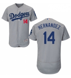 Mens Majestic Los Angeles Dodgers 14 Enrique Hernandez Gray Alternate Road Flexbase Authentic Collection MLB Jersey Mens Majestic Los Angeles Dodgers 14 Enrique Hernandez Gray Alternate Road Flexbase Authentic Collection MLB Jersey