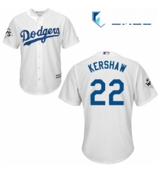 Mens Majestic Los Angeles Dodgers 22 Clayton Kershaw Replica White Home 2017 World Series Bound Cool Base MLB Jersey Mens Majestic Los Angeles Dodgers 22 Clayton Kershaw Replica White Home 2017 World Series Bound Cool Base MLB Jersey