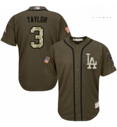 Mens Majestic Los Angeles Dodgers 3 Chris Taylor Authentic Green Salute to Service MLB Jersey Mens Majestic Los Angeles Dodgers 3 Chris Taylor Authentic Green Salute to Service MLB Jersey
