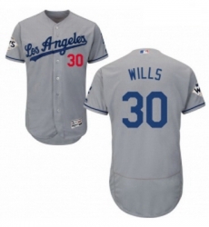 Mens Majestic Los Angeles Dodgers 30 Maury Wills Authentic Grey Road 2017 World Series Bound Flex Base Jersey Mens Majestic Los Angeles Dodgers 30 Maury Wills Authentic Grey Road 2017 World Series Bound Flex Base Jersey